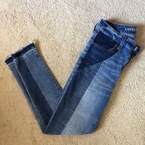 American Eagle Outfitters Color Block Denim Jeans